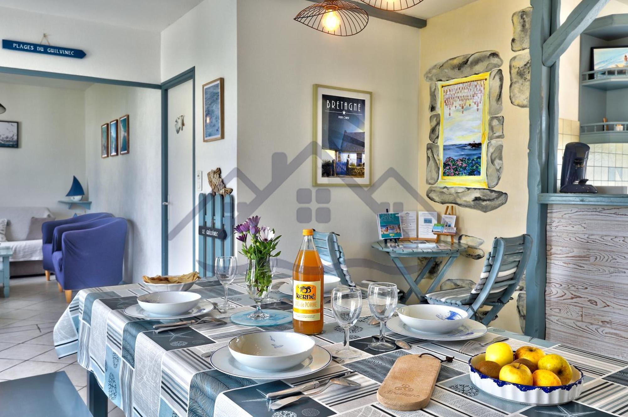 Localise - M3B - Souvenir Du Guil - Maison De Plain-Pied Avec Jardin Clos Au Guilvinec - Tout A Pied, Plages, Port, Centre, Commerces, Marche - Wif Inclus - Linge De Lit Inclus - Animaux Bienvenus Dış mekan fotoğraf